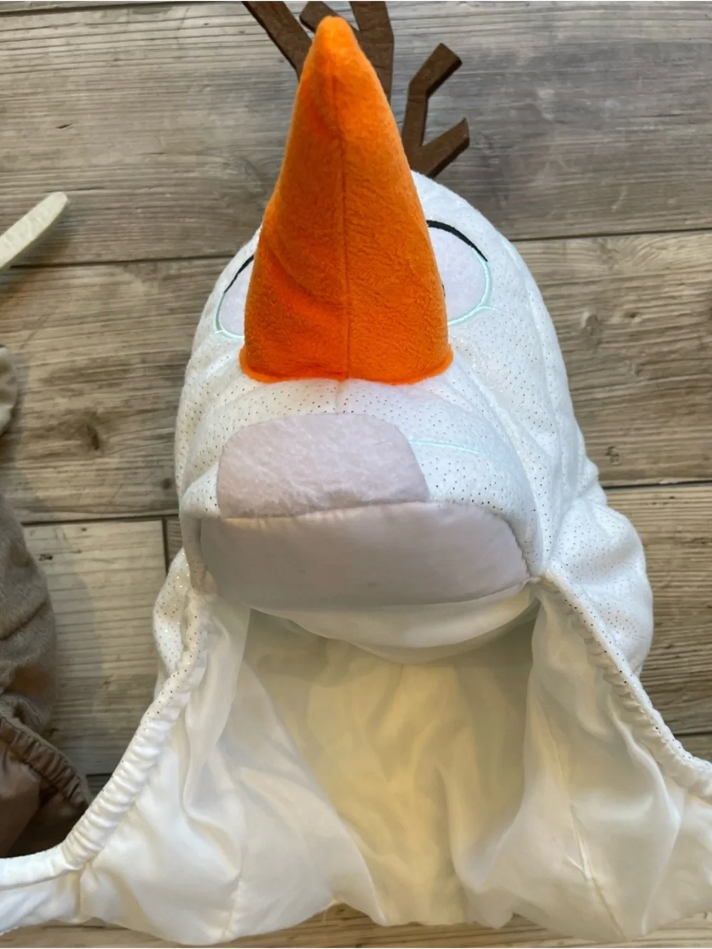 Disney Sven and Olaf Plush Character Hood Hats | Size: Kids | Bundle! Set of 2 - Picture 5 of 5